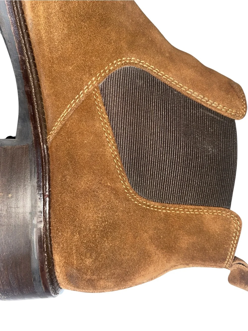 Johnston and Murphy Brown Suede Chelsea Boots Size 9.5 Chukka